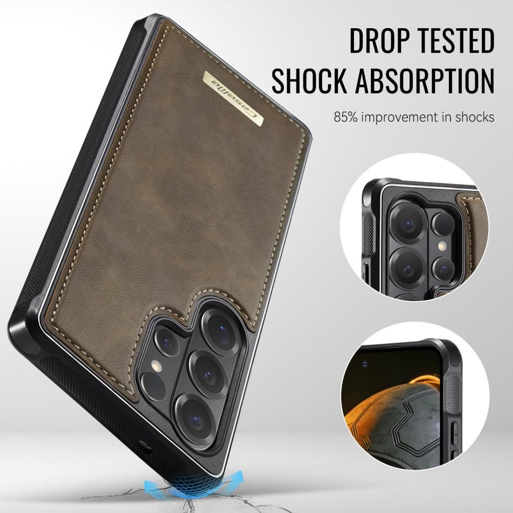 Caseme For Samsung Galaxy S23 S24 S25 Plus Edge FE S26 Ultra Luxury Phone Case Magsafe Magnetic Leather Shockproof Back Cover