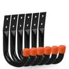 6PCS/Set J-Type Bike Wall Mount Hooks Anti-Slip Rubber Coating Bike Parking Hanger  Garage Storage