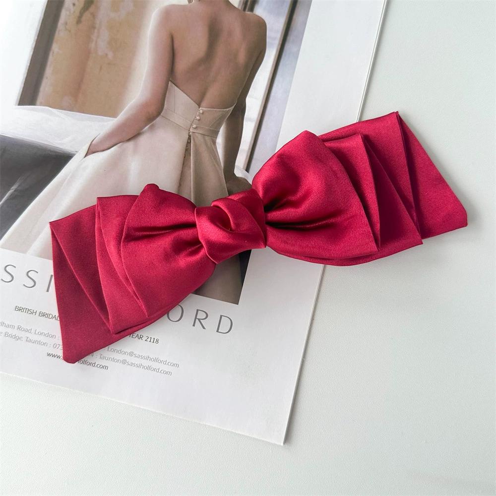 Chiffon-Feder-Clip, Super-Fee, große Schleife, Haarspange, Pferdeschwanz, Damen-Haarschmuck mit Wolkenkopf-Blume