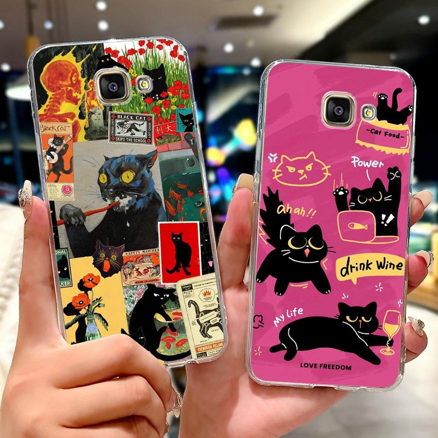Für Samsung A3 2016 Hülle Galaxy A3 2017 Rückseite Cartoon Dünn Weiches Silikon Funda für Samsung A310F A320F Stoßfest Capa