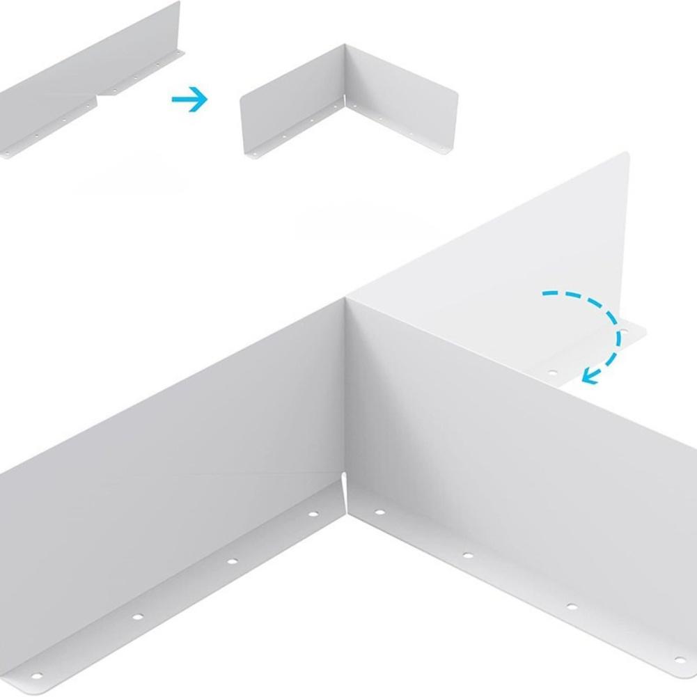 Rainwater Deflection Plate Set for Roof and Gutters – Aluminum Baffle Plate Splash Guard for Durable Water Protection, 2/4/6 Pcs