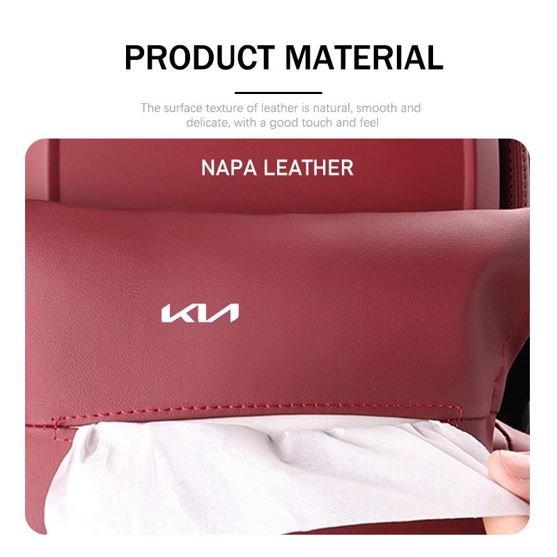 AABIU1 Car Tissue Box Backrest Armrest Box Sun Visor Paper Bag For KIA Stinger Optima Cerato Soul Venga Forte Spectra Sedona