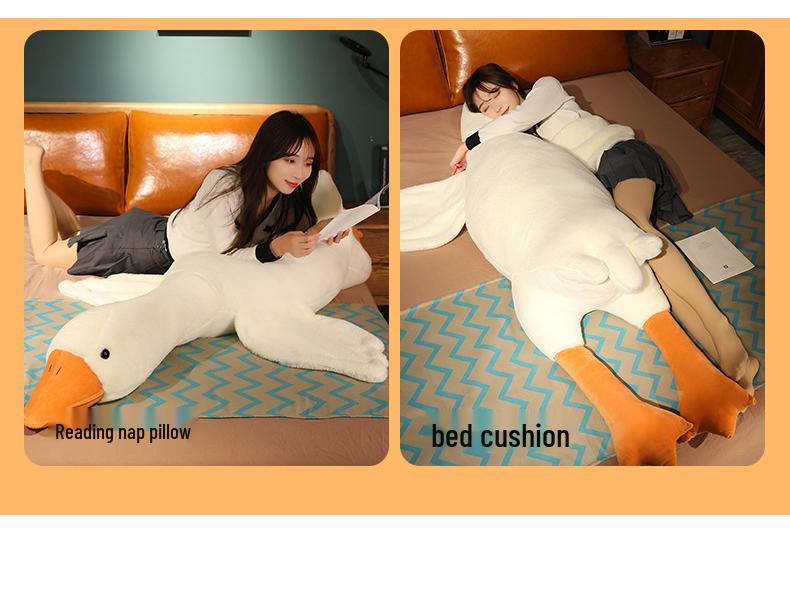 Big White Goose Plush Soothing Hug Pillow – Perfect Valentine's Day Gift