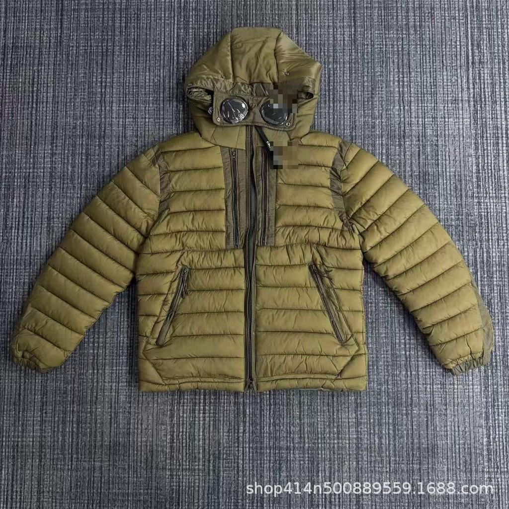 New Outdoor Functional Lenses Glasses Badge Embroidery Thermal Hooded Light Cotton Men's and Women's Couples Cotton Jacket Jacket