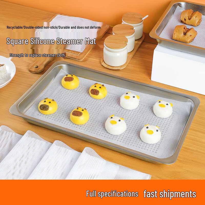 

Rectangular Non-stick Silicone Steamer Mat
