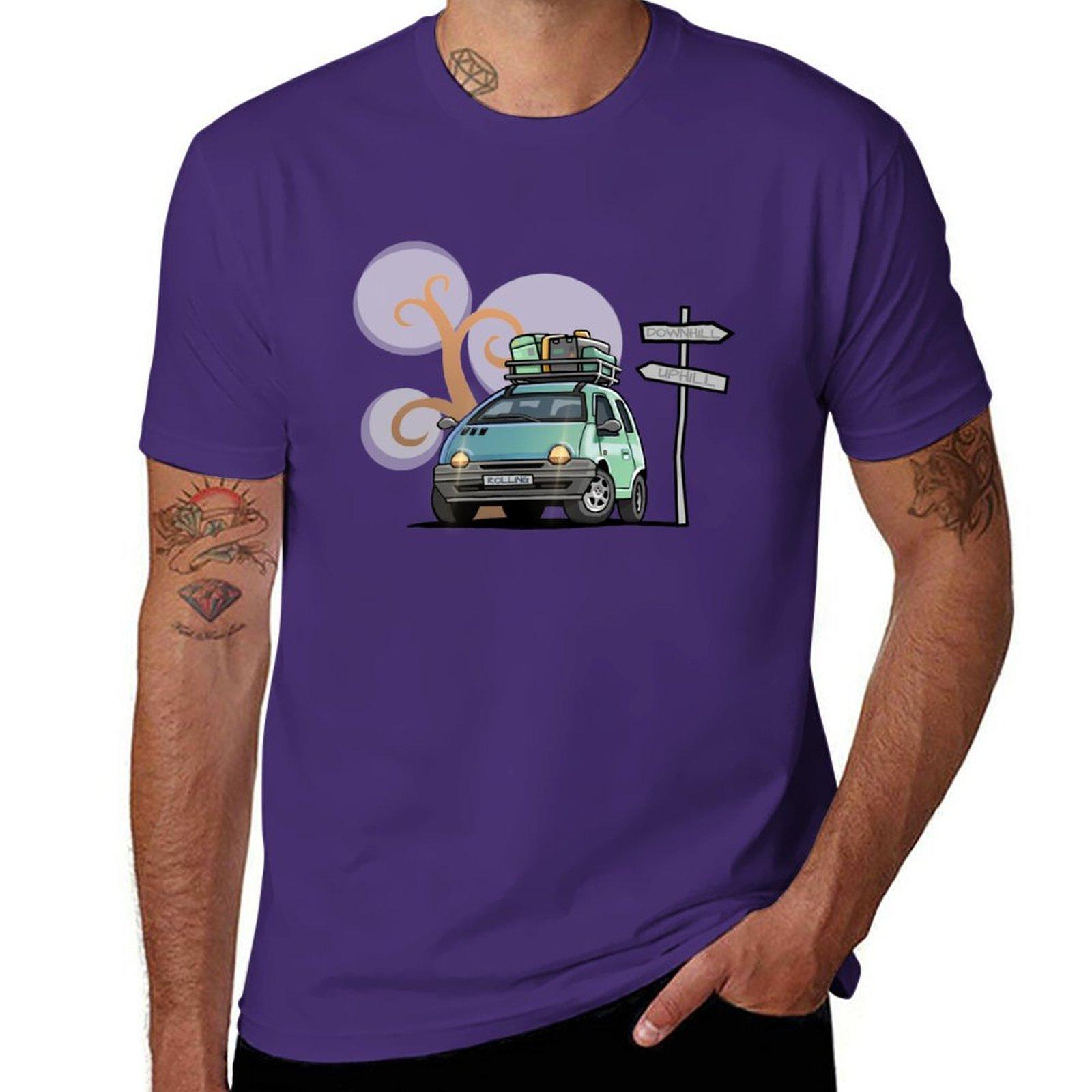 GUOYAN TOP Nieuw ROLLING TWINGO T-shirt voor jongens, witte t-shirts, sneldrogend shirt, heren Champion t-shirts 2XL
