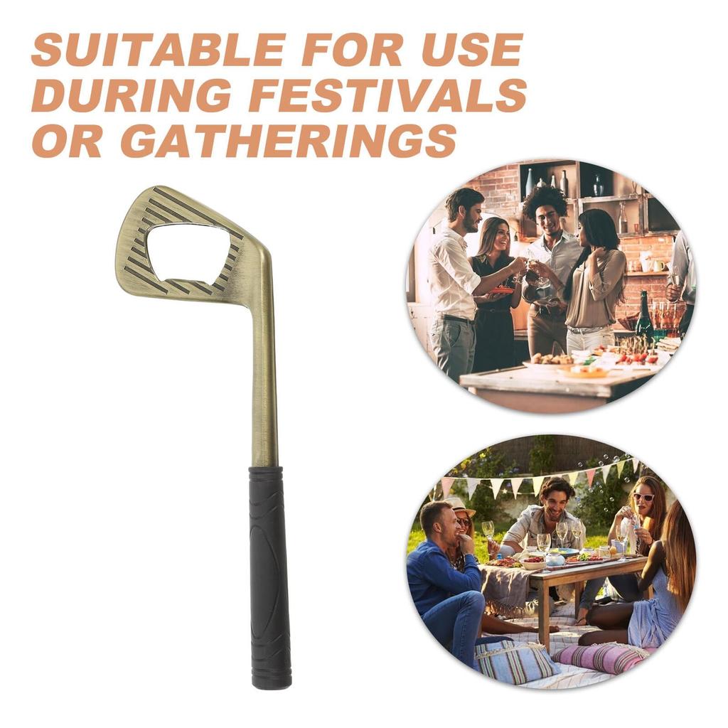 Decorsative Golf Clubs Style Opener Premium Coppers Build Easy to Use Compact Designs Ideal for Kitchens Decors Gift Giving