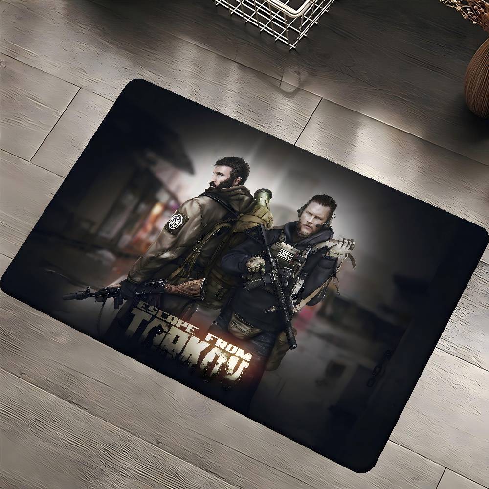 E-Escape F-from Tarkov Flur Teppich Waschbar Rutschfest Wohnzimmer Sofa Stühle Bereichsmatte Küche Fußmatte Bereichsteppich