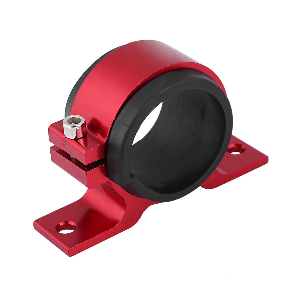 Aluminum Alloy 50mm Car Fuel Pump Mounting Bracket Single Filter Clamp Black