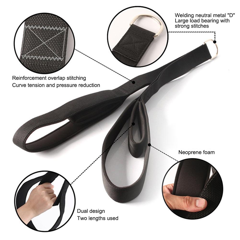 Reverse Squat Strap Tricep Rope Fitness Triceps Abdominal Strap Tricep Rope Pulldown Cable Attachment for Bodybuilding Training