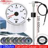 0-190 Ohm Fuel Float Sensor + Fuel Level Gauge 7 Color Light Auto Marine RV Boat Car 2" 52mm Fuel Tank Level Gauge 12V24V