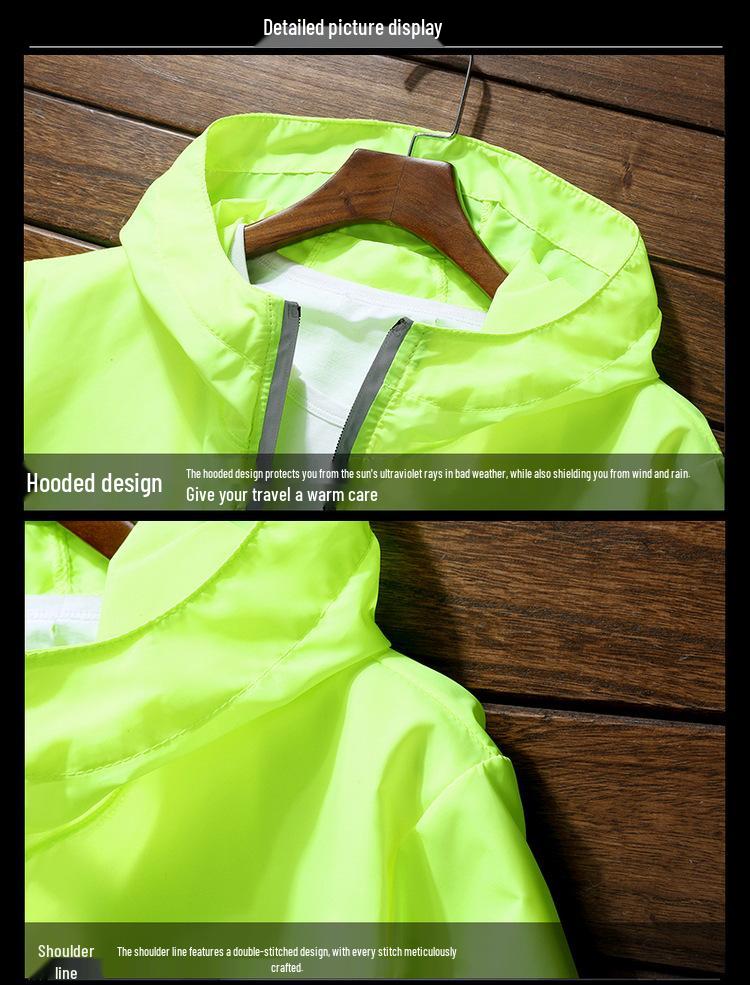Reflective Sun Protection Windbreaker 2025: Lightweight, Quick-Dry, Breathable, Custom Logo, Men’s & Women’s Plus Sizes.
