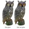 Decoy Pest  Owl Garden Repellent Bird Solar Powered Owl Hunting Decoy Bird Scarer Deterrent Pest Control Garden Decor