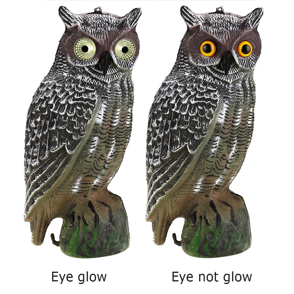 Decoy Pest  Owl Garden Repellent Bird Solar Powered Owl Hunting Decoy Bird Scarer Deterrent Pest Control Garden Decor
