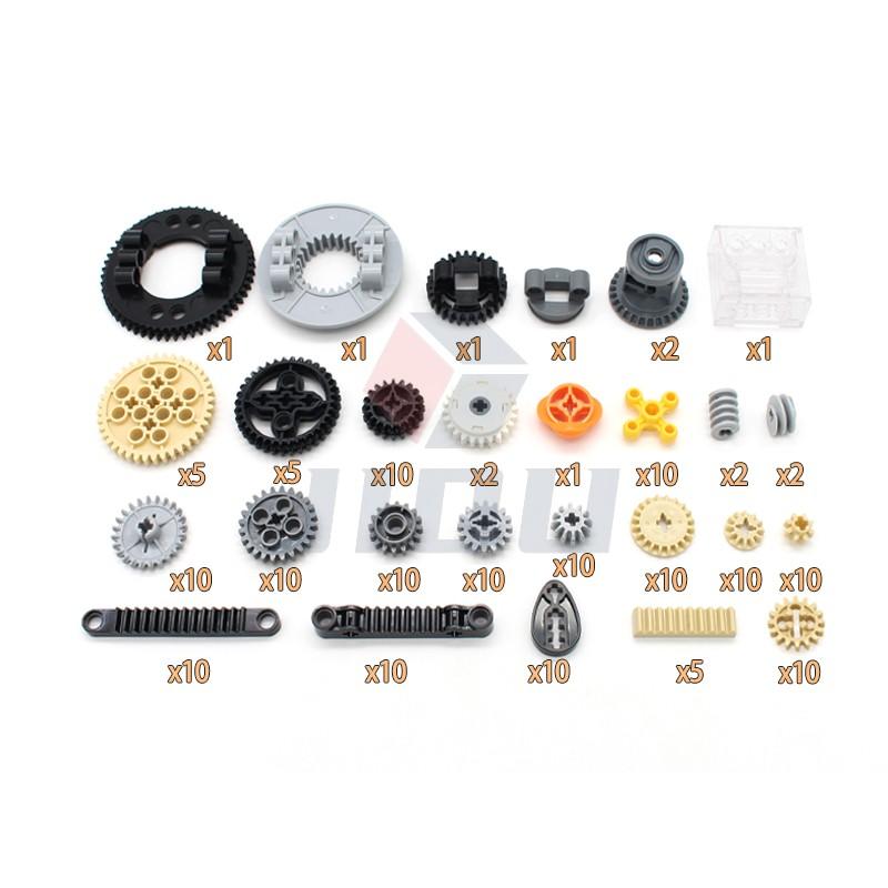 169Pcs High-Tech Parts Gear Transmission Building Bricks Blocks Set  DIY Technological Creativity Accessory Toy