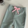 2026 Korean Spring & Autumn Baby Girls Solid Corduroy Hoodie & Sweatpants Set