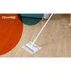 CLEANHOME Floor Wiper, Attaches and Detaches In 1 Second, One-Touch Mop, 2-in-1 Drainer, 24cm Wide, 4-Section Pole, 40cm-122cm Long, Wet/Dry Mop, Wipi