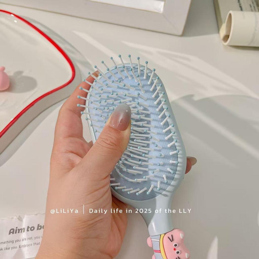 Flauschiger Luftpolsterkamm für Mädchen: Tragbarer, hochwertiger Haarkamm für glattes Haar & Schüler