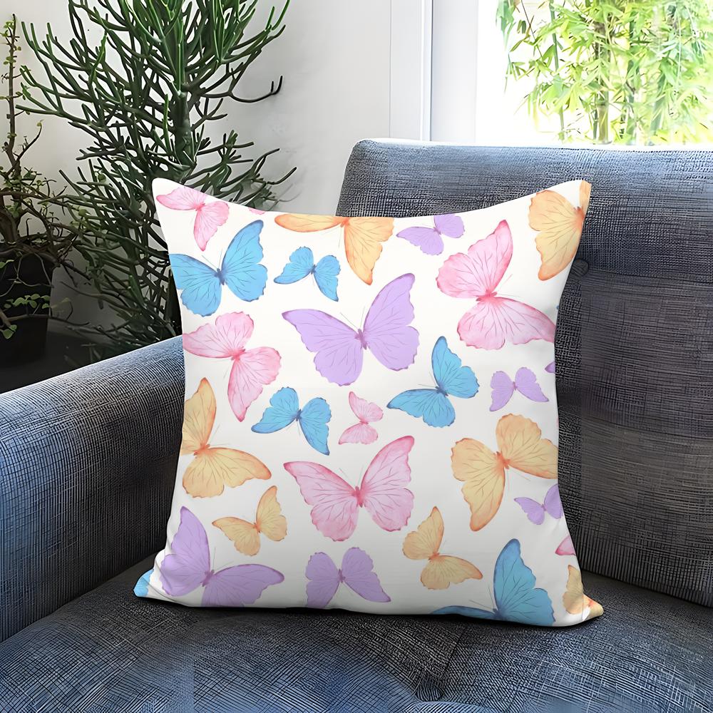 butterfly Cushion Cover Comfortable Reversible Pillow Cover Ideal for Car Sofa Bedroom  Beyond