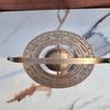 Nautical Brass Armillary Sphere Globe with Arrow Zodiac 30.48 Cm Desk Decor Ideal for Offices, Libraries Wedding, Studies Anniversary Gift