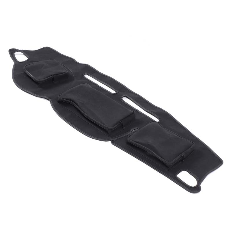 For Mitsubishi L200 Triton 2015- Car Dashboard Sunscreen Pad with Zipper Storage Bag Interior Car Accessories