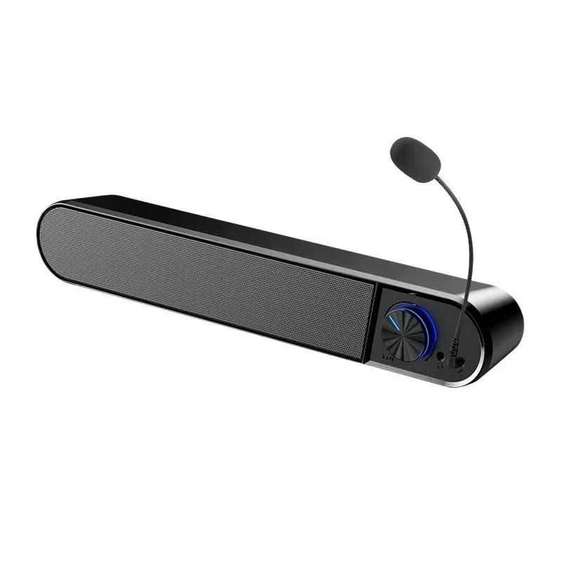 Home Theater Bluetooth Soundbar with Subwoofer 4D Surround Strong Bass Wired Stereo Speaker for TV Computer