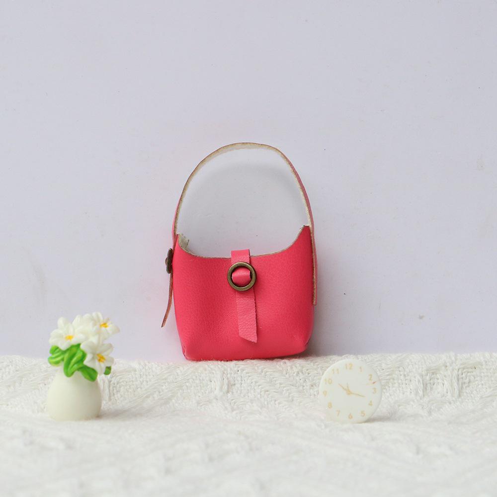 Original Doll Clothes Leather Crossbody Bag - Decorative Handbag with Long-Legged KT Design