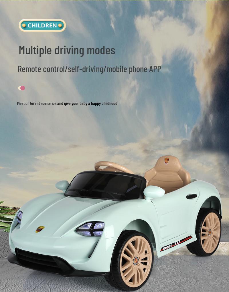 Yatong 12V Kids' Electric Ride-On Car with Remote Control, Rechargeable Battery, and Four Wheels