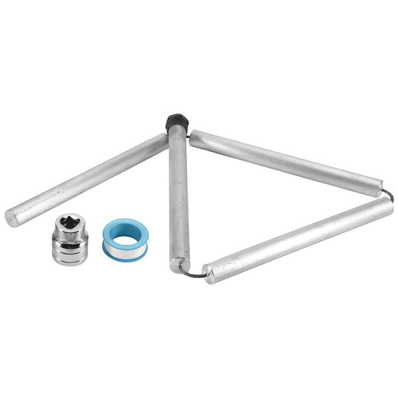 Durable-RV Water Heater Magnesium- Flexible Anode Rod 3/4 NPT Threaded Belt Hex Sleeve Tool Water Heater Anode Magnesium- Rod