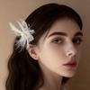 1 Piece Lace Feather Butterfly Hair Clip, Fairy Tassel Style, Suitable for Daily Braids / Date Outfits / Wedding Bridesmaids