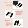 Heated Cuttable Insoles Rechargeable Foot Warmer 3 Heat Settings Cable Switch Control Temperature For Men Women