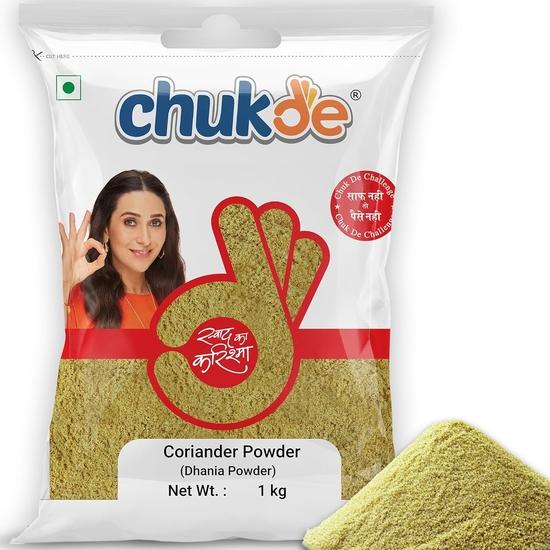 Chukde - Dhania Powder - Coriander Powder - Fresh And Aromatic Spice for Authentic Cooking  - 1000 Gram 1KG