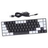 Membrane Gaming Keyboard 68 Keys RGB Backlit Ergonomic USB Interface Computer Keyboard for   System   Family
