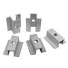 Universal Self-Bonding Middle Clamp Standing Metal Roof Solar Panel Module Mounting Racking Kits Pack of 10