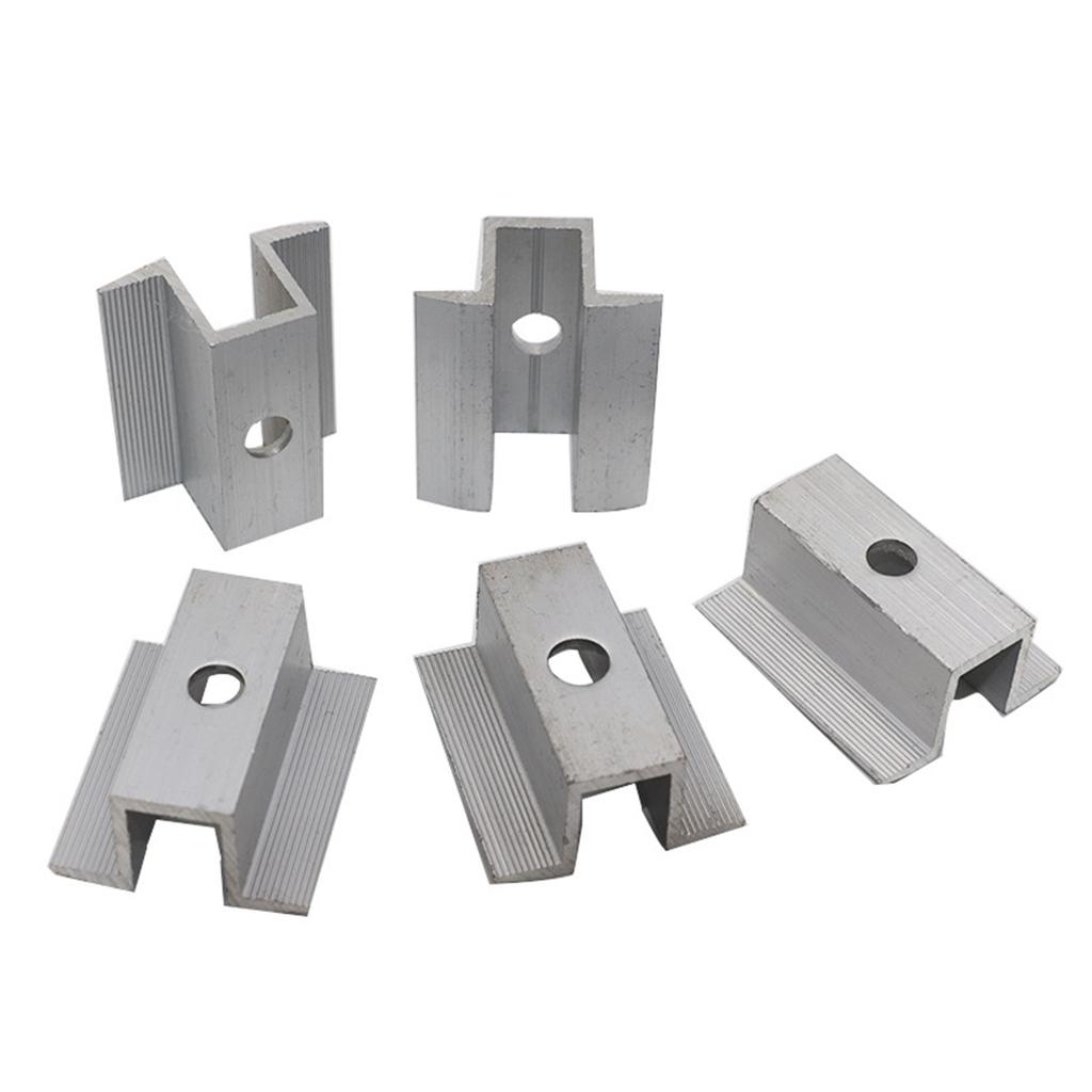 Universal Self-Bonding Middle Clamp Standing Metal Roof Solar Panel Module Mounting Racking Kits Pack of 10