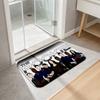 The Rookie Print Flannel Kitchen Mat Christmas Soft Area Rug Non Slip Floor Carpet Home Decoration