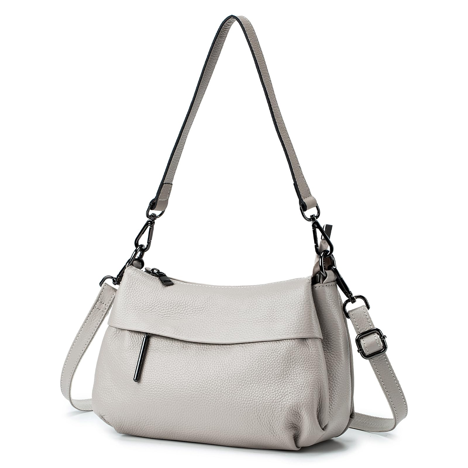 

Genuine Leather Shoulder Bag for Crossbody Shoulder Zippered Large Commuter Bag [MFFOR] Women, 2-Way Style Bag, Handbag, Bag, Pocket, Lightweight, бежевый