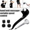 28W 3 Massage Head Speed Handheld Double Head Electric Body Massager Machine Control Neck Waist Shoulder Variable Massager