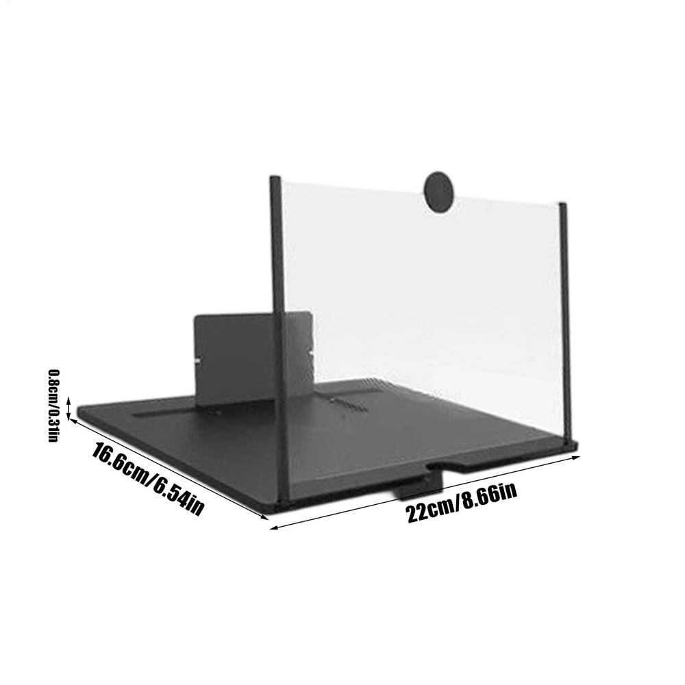 10 Inch Folding Mobile Screen Magnifying Glass Phone Desktop Stand 3D Mobile Phone Screen Magnifying Glass HD Video Amplifier