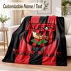 Custom Text Flannel Blanket West Bromwich Albion FC Print Warm Cozy Blanket Home Sofa Bedding