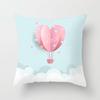 Valentine's Day Romantic Paris Tower Hot Air Balloon Pillow Case Home Sofa Cushion Pillow Case