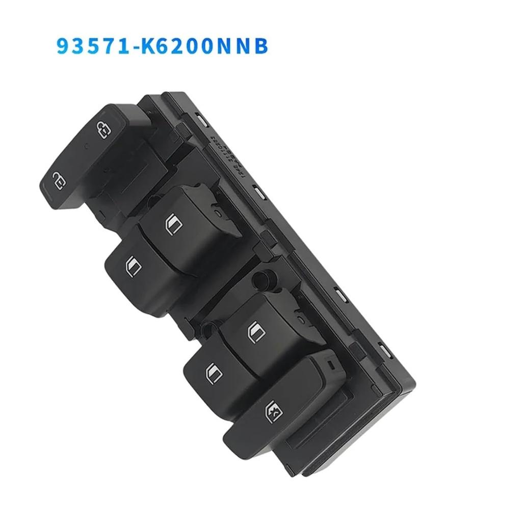 Window Control Switch Button Compatible with Hyundai I10 20-25 Window Control Switch Button 93571-K6200NNB 93571K6200NNB