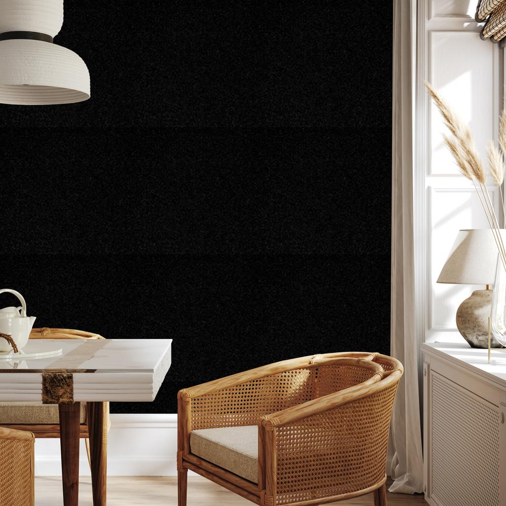 Black and graphite glitter wallpaper for living room and bedroom 50x1000