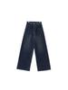 American Vintage High Waist Oversized Jeans Pants for Women Casual Baggy Y2K Wide Leg Fashion Streetwear Blue Denim Trouser