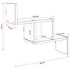 Wall Shelf Black Oak 48 x 15 x 42 cm Engineered Wood