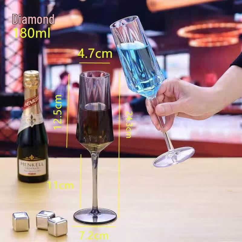 Qiwei Acrylic Stemmed Champagne & Wine Glass