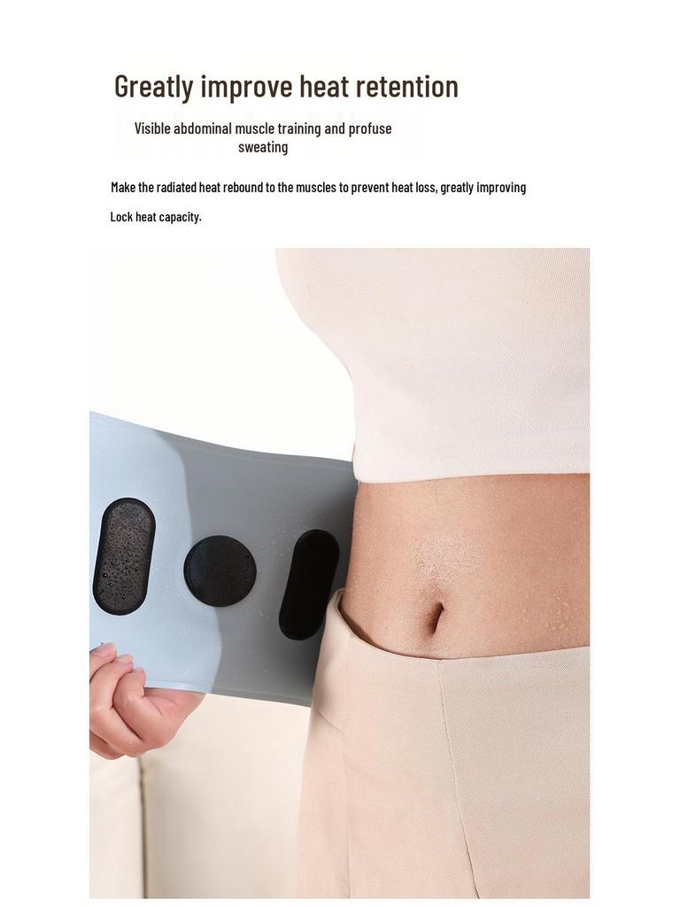 Smart EMS Waist & Arm Hot Compress Massager: Constant Temperature Microcurrent Device for Home Exercise & Relaxation