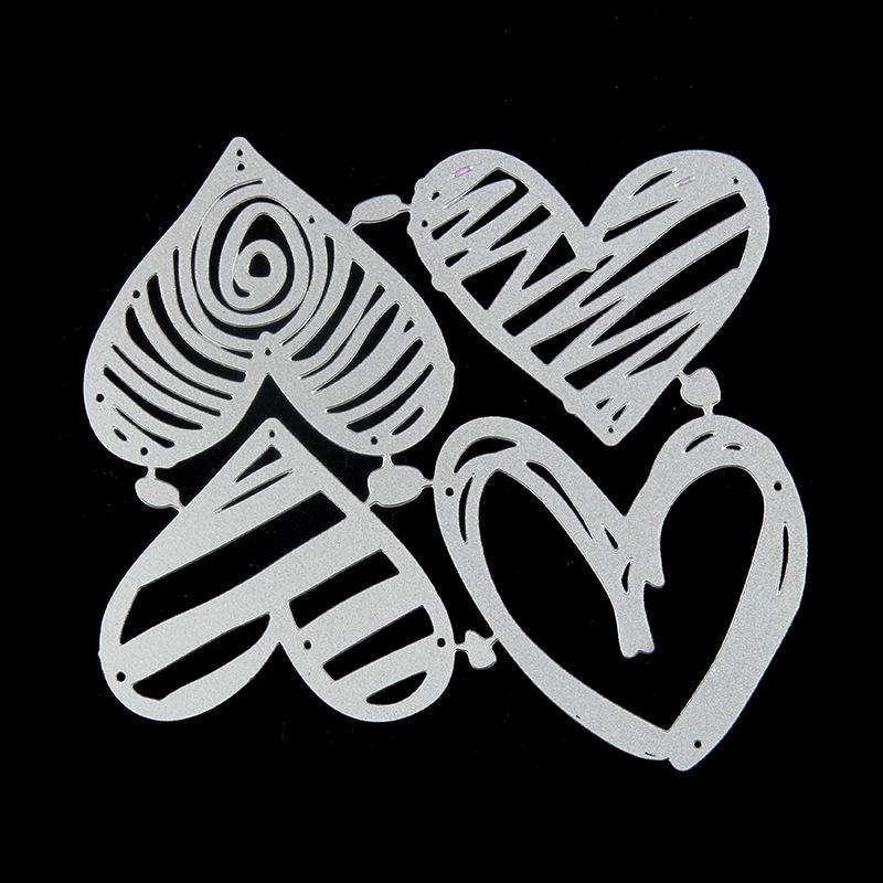 Love Heart Metal Cutting Dies Stencils Die Cut for DIY Scrapbooking Album Paper Card Embossing
