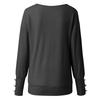 Women's Solid Color Wild Knitted Sexy V-neck Loose Long-sleeved Sweater Top