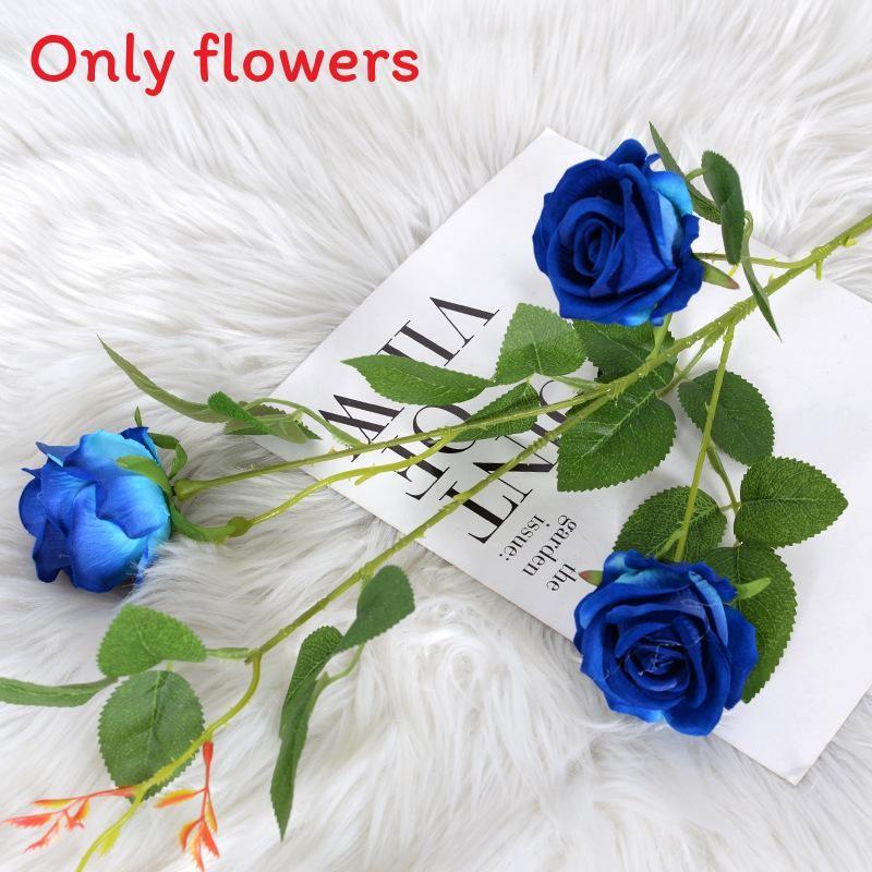 Head Supply 3 Rose Artificial Flower Bouquet For Wedding Photography Decor